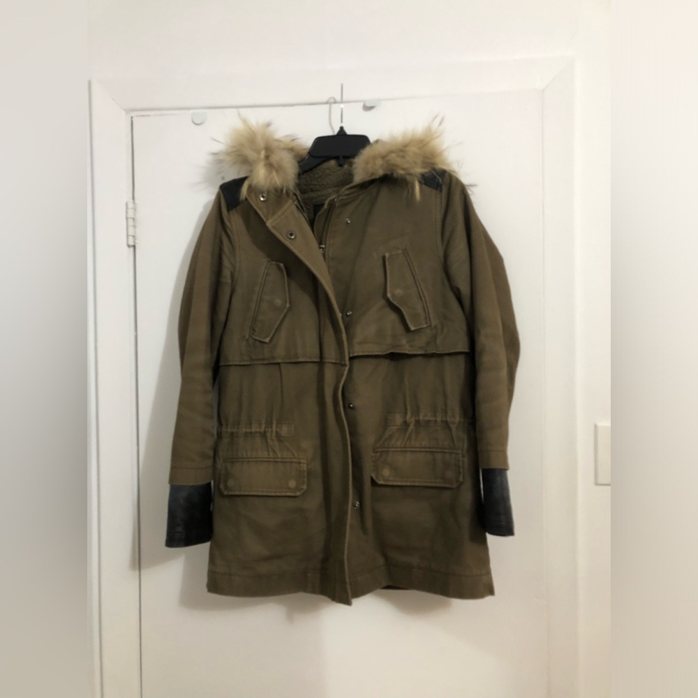 Maje Khaki Parka size 1